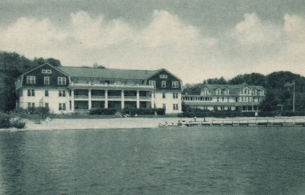 Portage Point Resort (Portage Point Inn) - Vintage Postcard (newer photo)